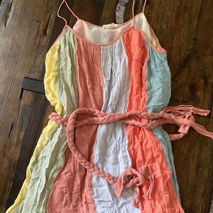 STORIA stripe multi color swing dress